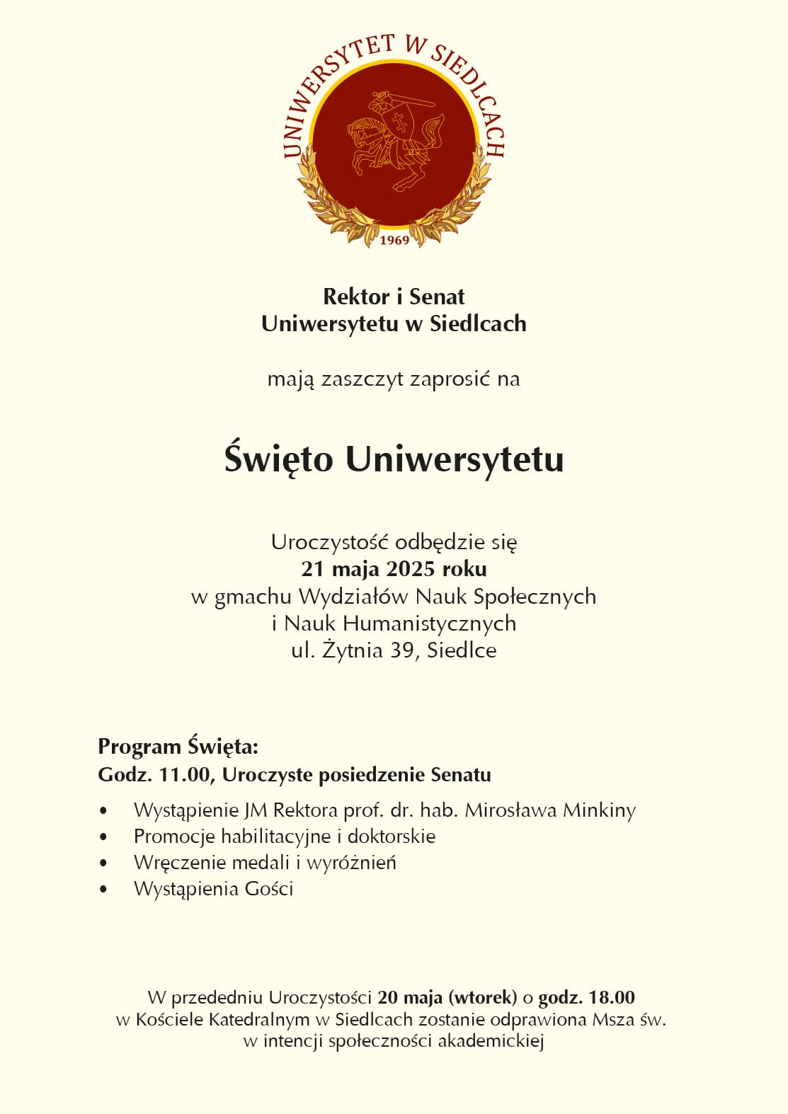 88903 UNIWERSYTET W SIEDL Święto Uniwersytety 2025 min