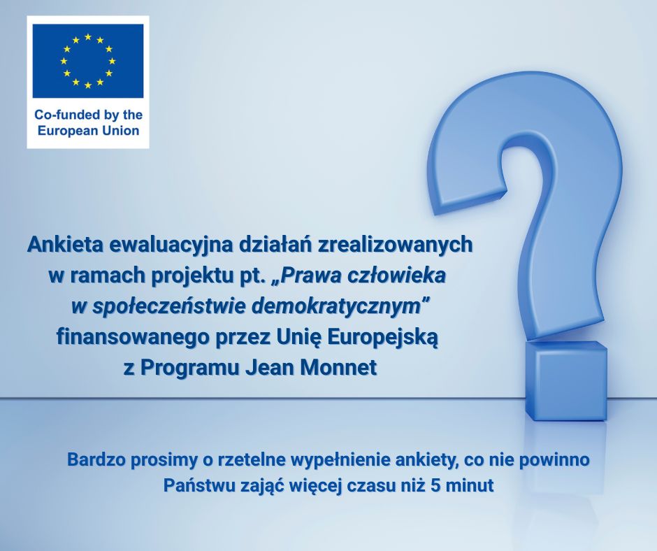 Prośba o wypełnienie ankiety ewaluacyjnej