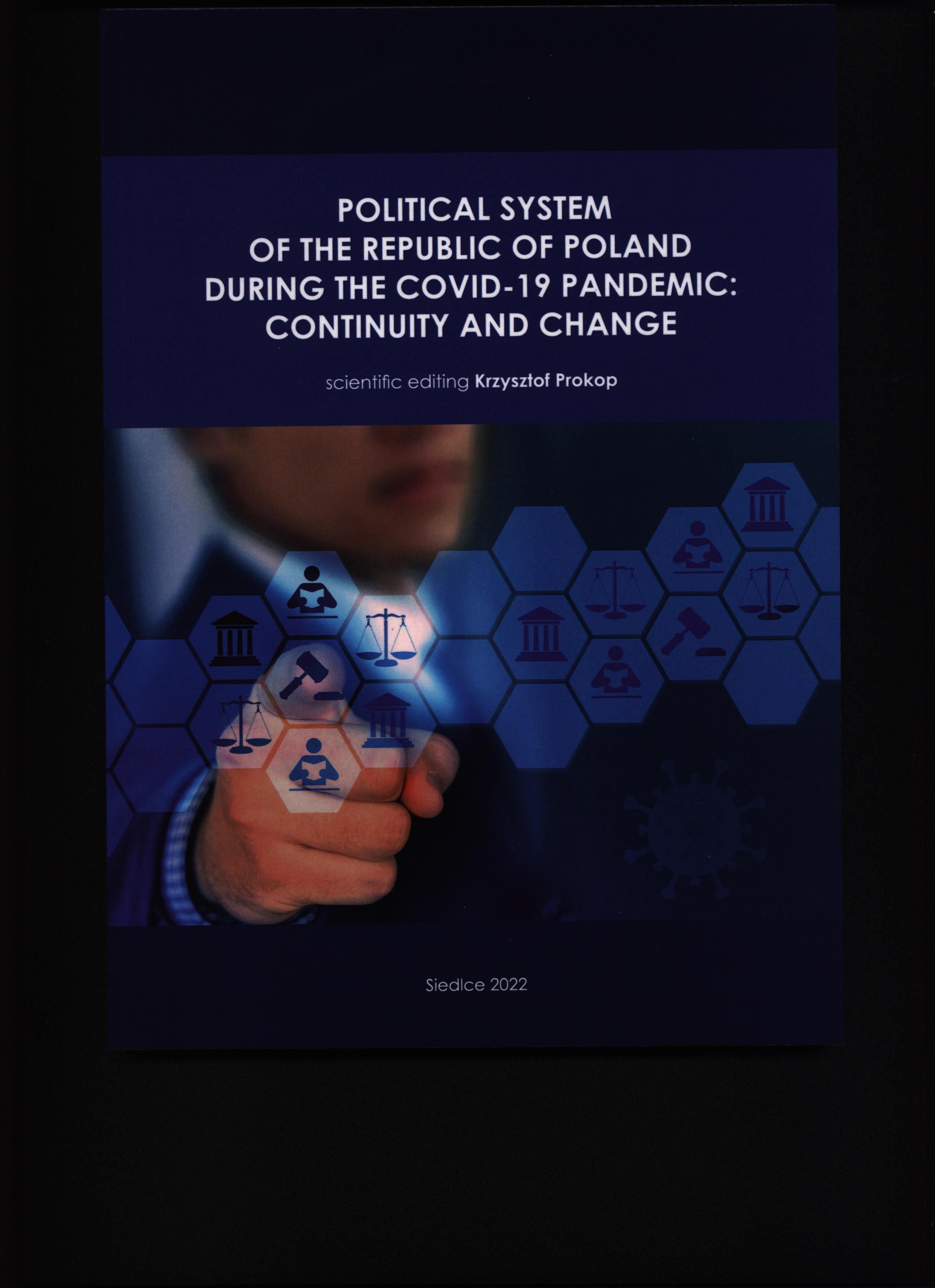 Okładka książki - Political system of the Republic of Poland during the COVID-19 pandemic: continuity and change