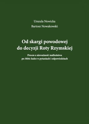 Okładka książki - Od skargi powodowej do decyzji Roty Rzymskiej